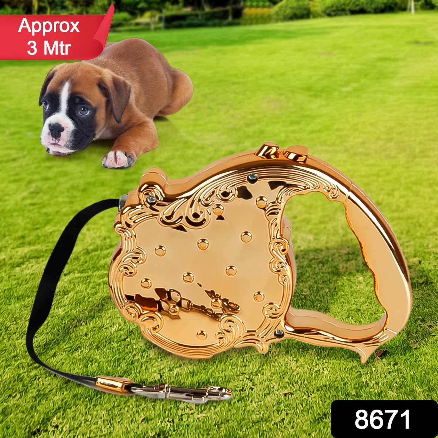Retractable Telescopic Pet Leash – Automatic Dog & Cat Lead (3M / 1 Pc)