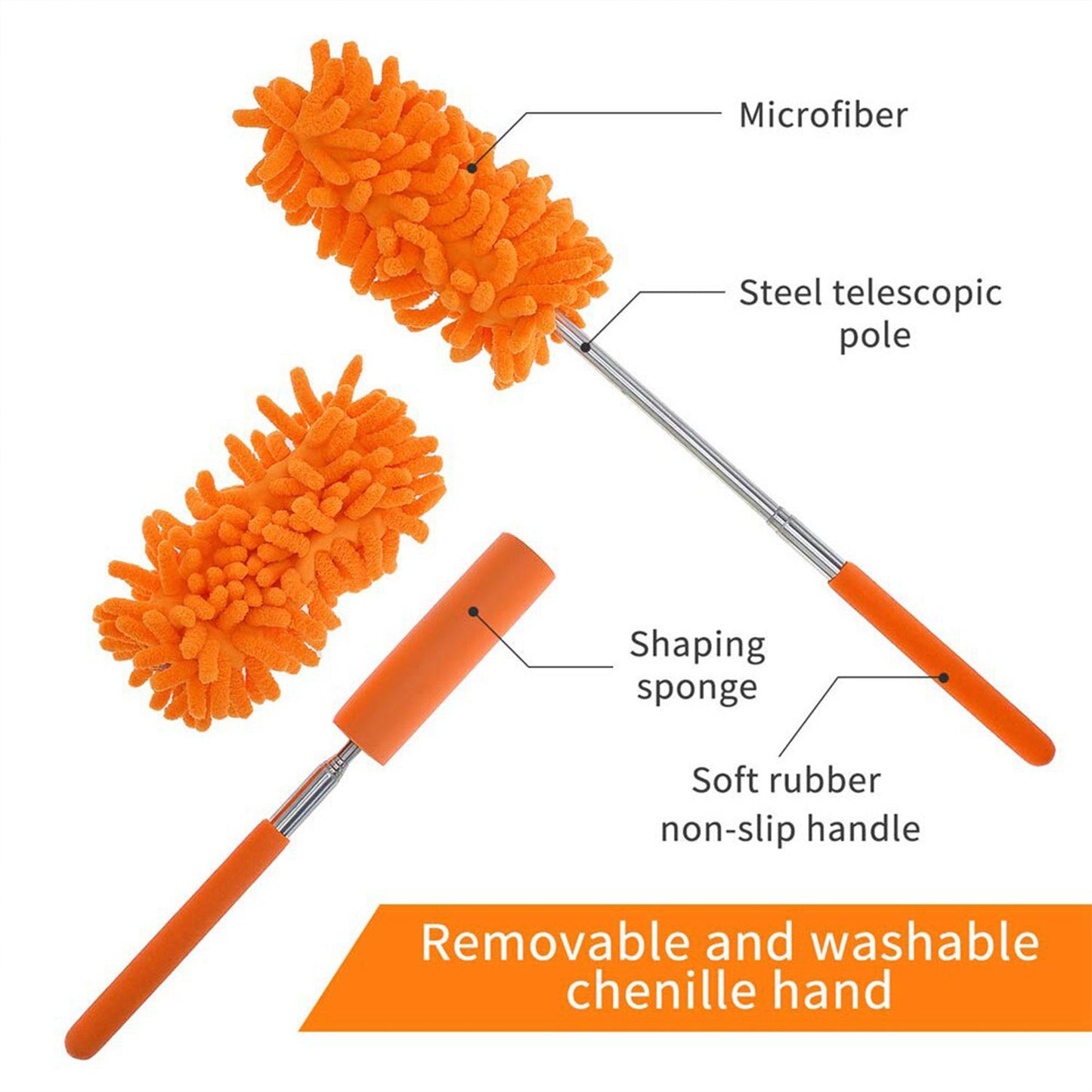 6017 Microfiber Fan Cleaning Duster