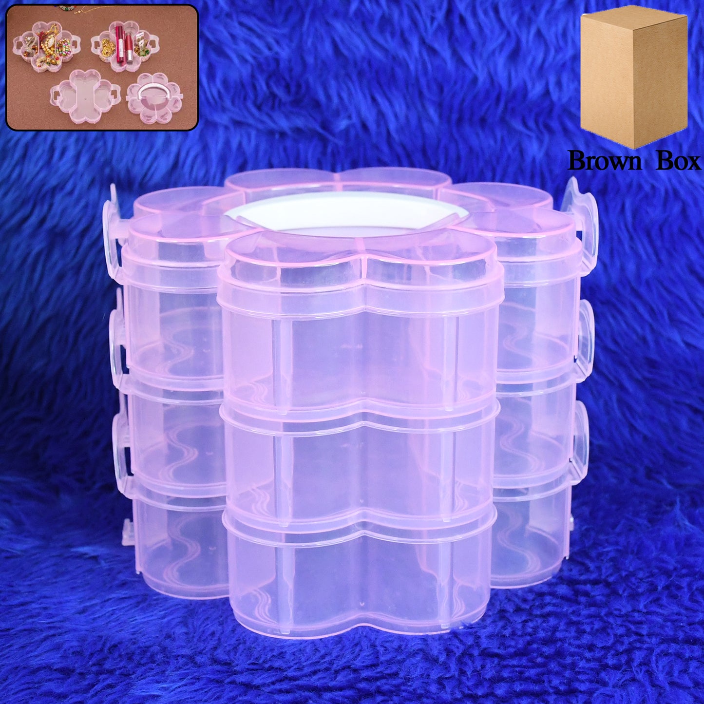 3-Layer Flower Storage Box – 9 Grids