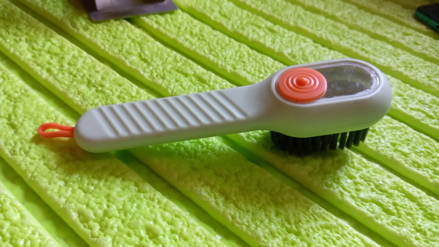 17928 Soap Dispensing Cleaning Brush – Shoe & Cloth Brush with Handle (1 Pc)