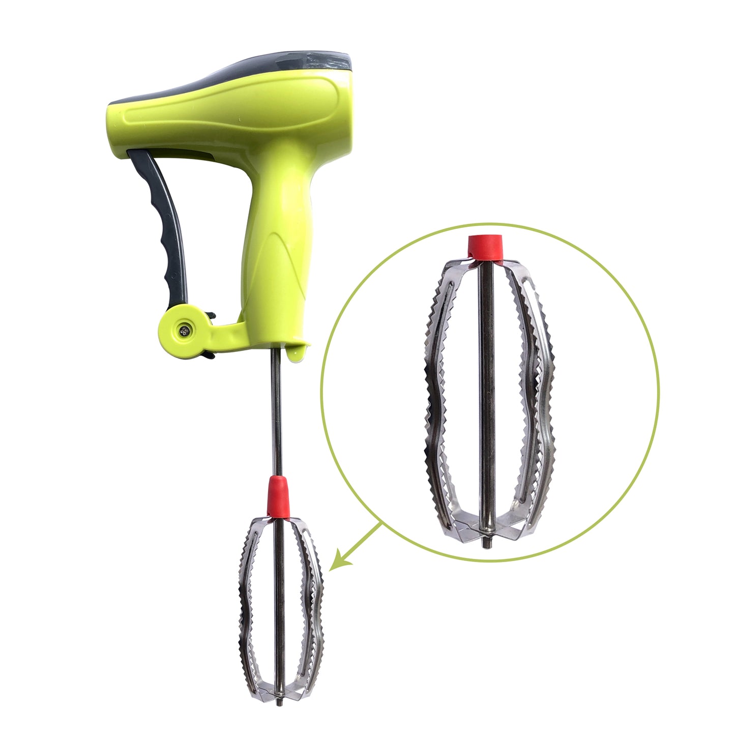 0703 Manual Hand Blender with Stainless Steel Blades – Power-Free Egg Beater & Lassi Maker