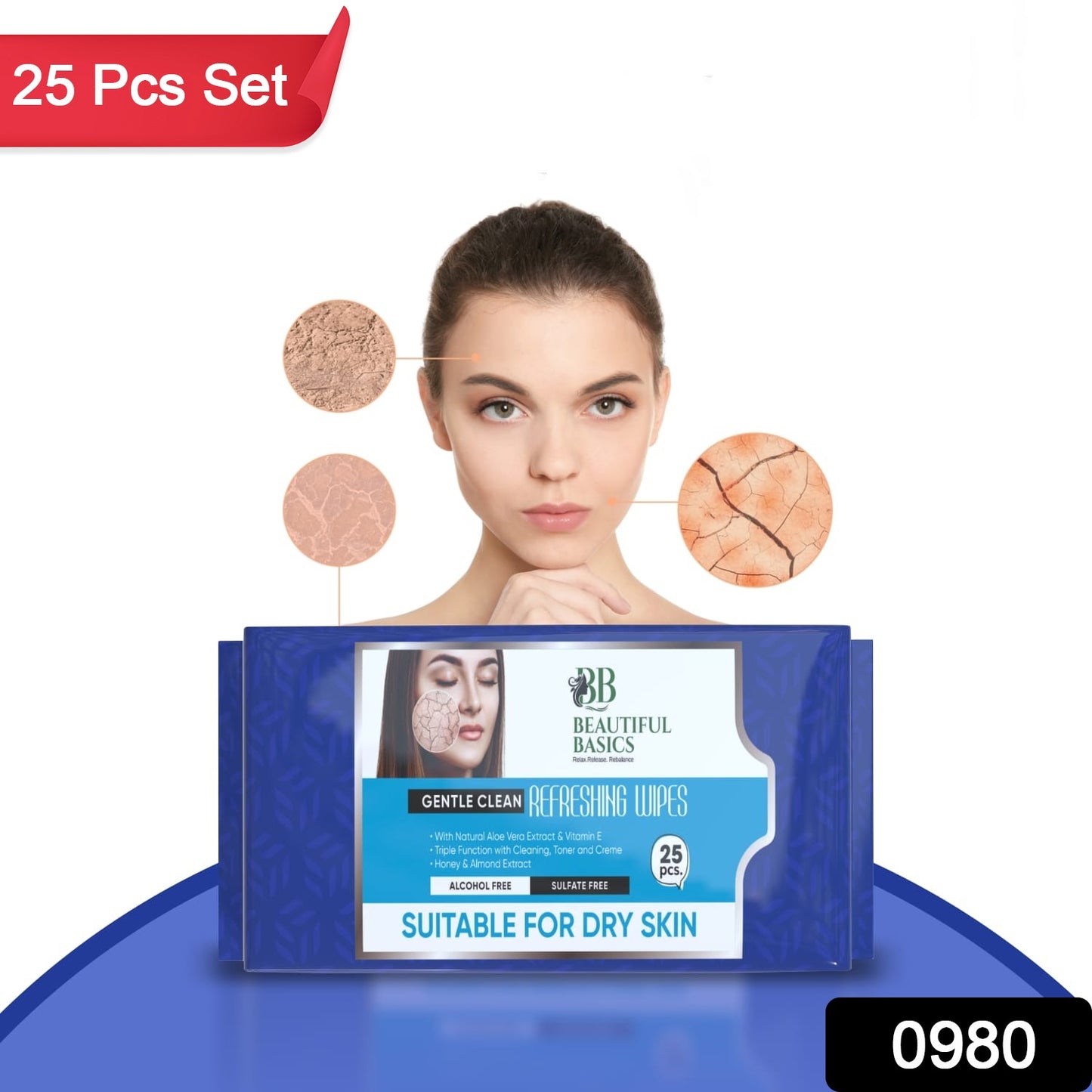 Refreshing Facial Wet Wipes (25 pcs)