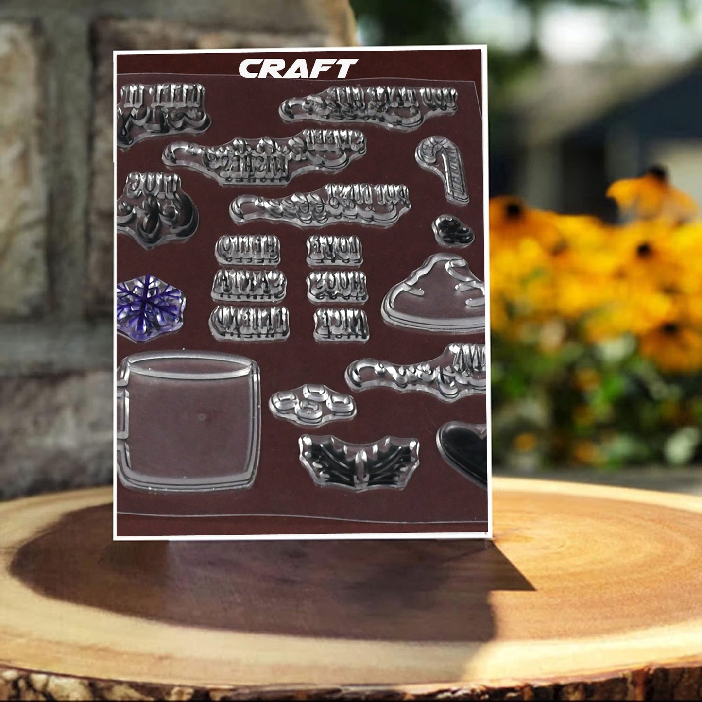 Rubber Stamp | DIY Transparent Craft Stamp (1 Set / Mix Design)