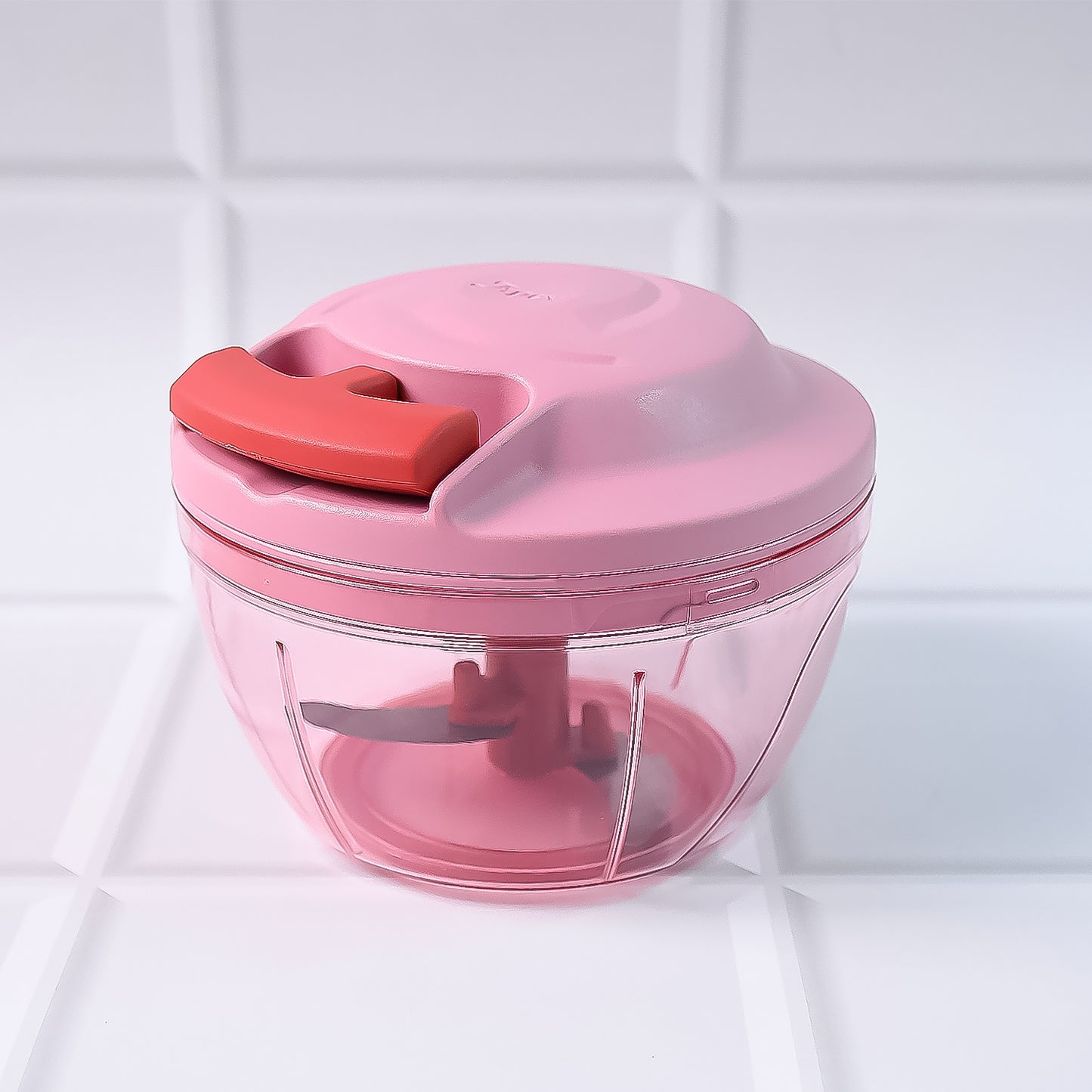 Power-X Veg Chopper | 500ML Hand-Pull Cutter with 3 Blades