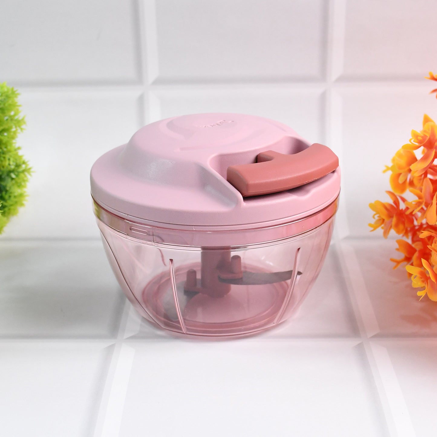 Power-X Veg Chopper | 500ML Hand-Pull Cutter with 3 Blades