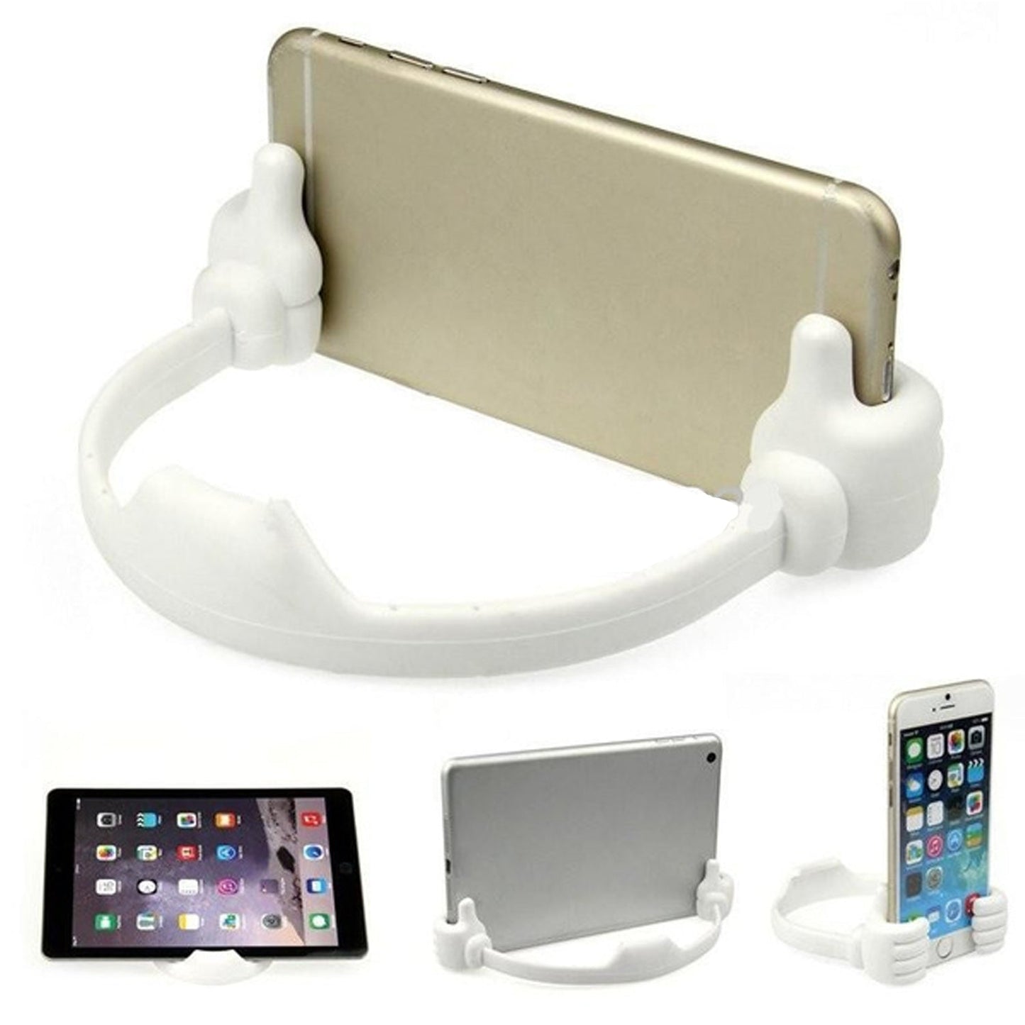 6132 Hand Shape Mobile Stand – 4 Pc Set (Plastic, Lightweight & Portable)
