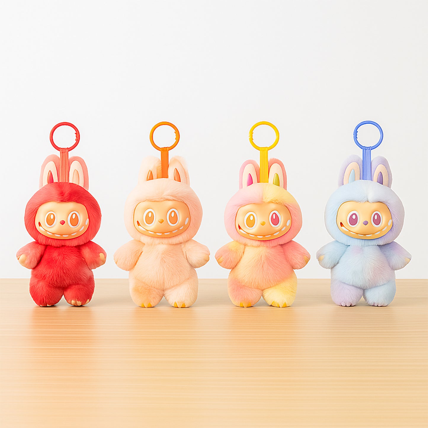 Plush Cartoon Keychain with Hook – Soft Mini Hanging Toy (Lububu)