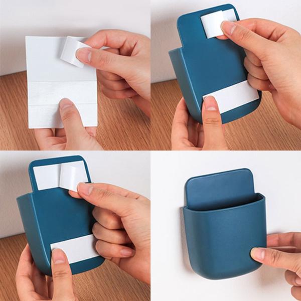 1379 Wall Mounted Storage Box – Remote & Phone Organizer