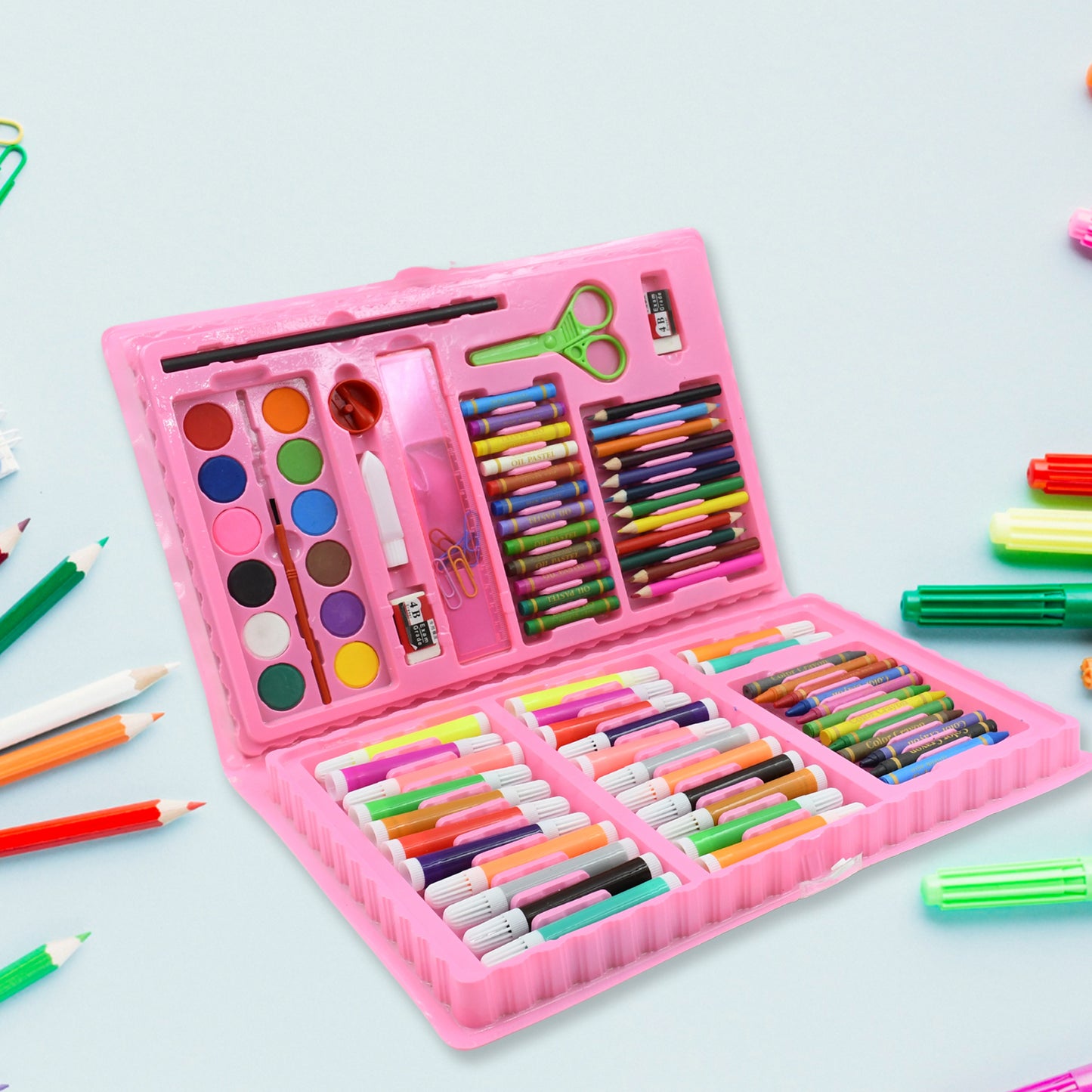 17978 Kids Art Set | Painting & Drawing Kit with Colors, Crayons, Pencils & More (86 Pcs)