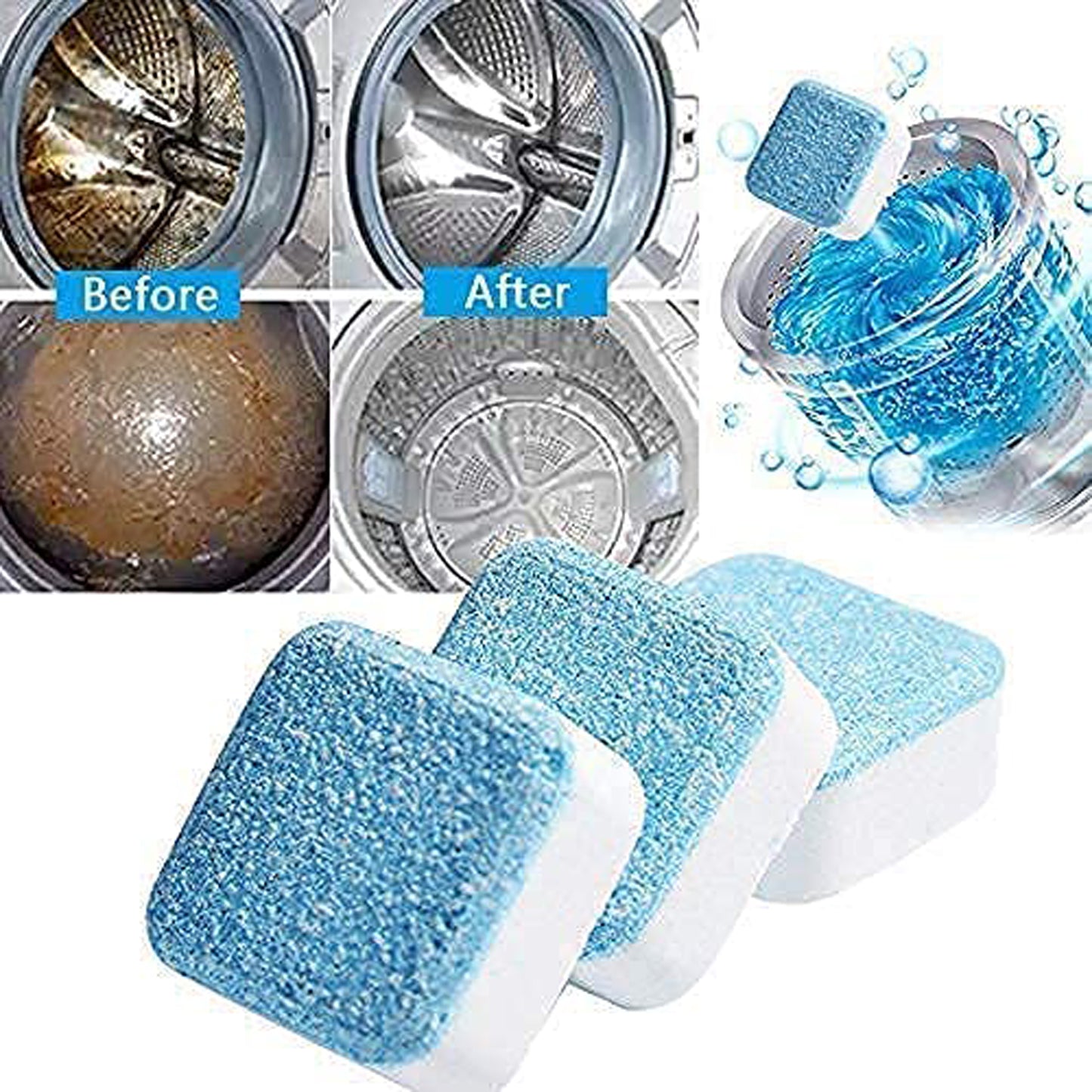 6245 Washing Machine Effervescent Cleaning Tablets – 5 Pc