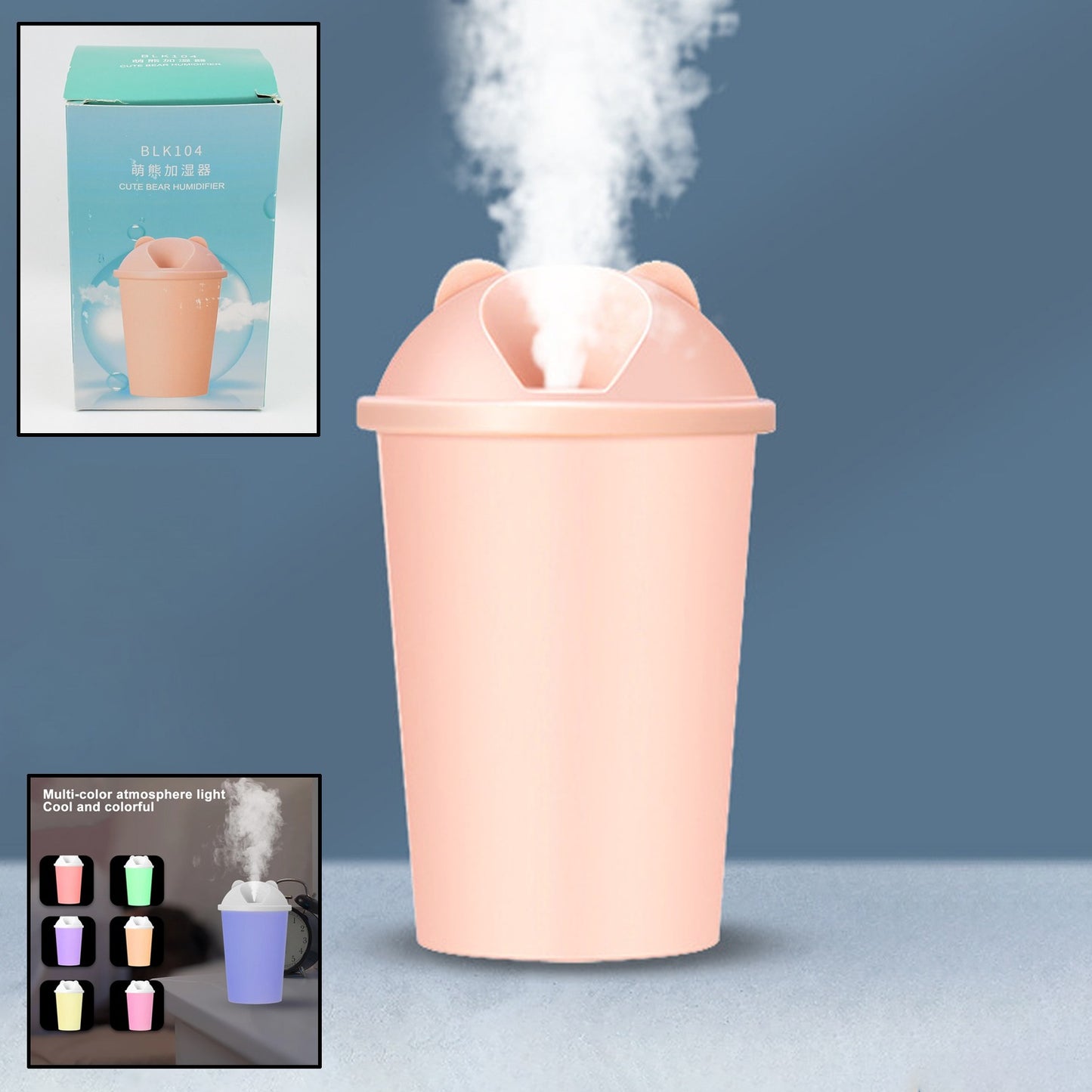 Cute Bear Shape USB Mini Humidifier