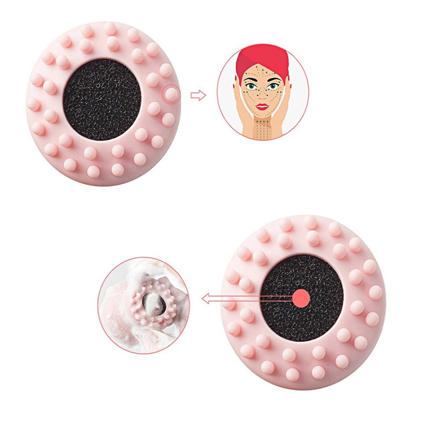 1671 Octopus Silicone Facial Cleansing Brush & Massager (1 Pc )