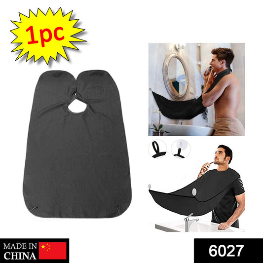 6027 Beard Apron Hair Clippings Catcher – Grooming Bib (Black)