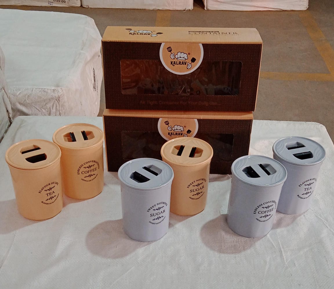 Accurate Seal Tea, Coffee & Sugar Container Set (3 Pcs)