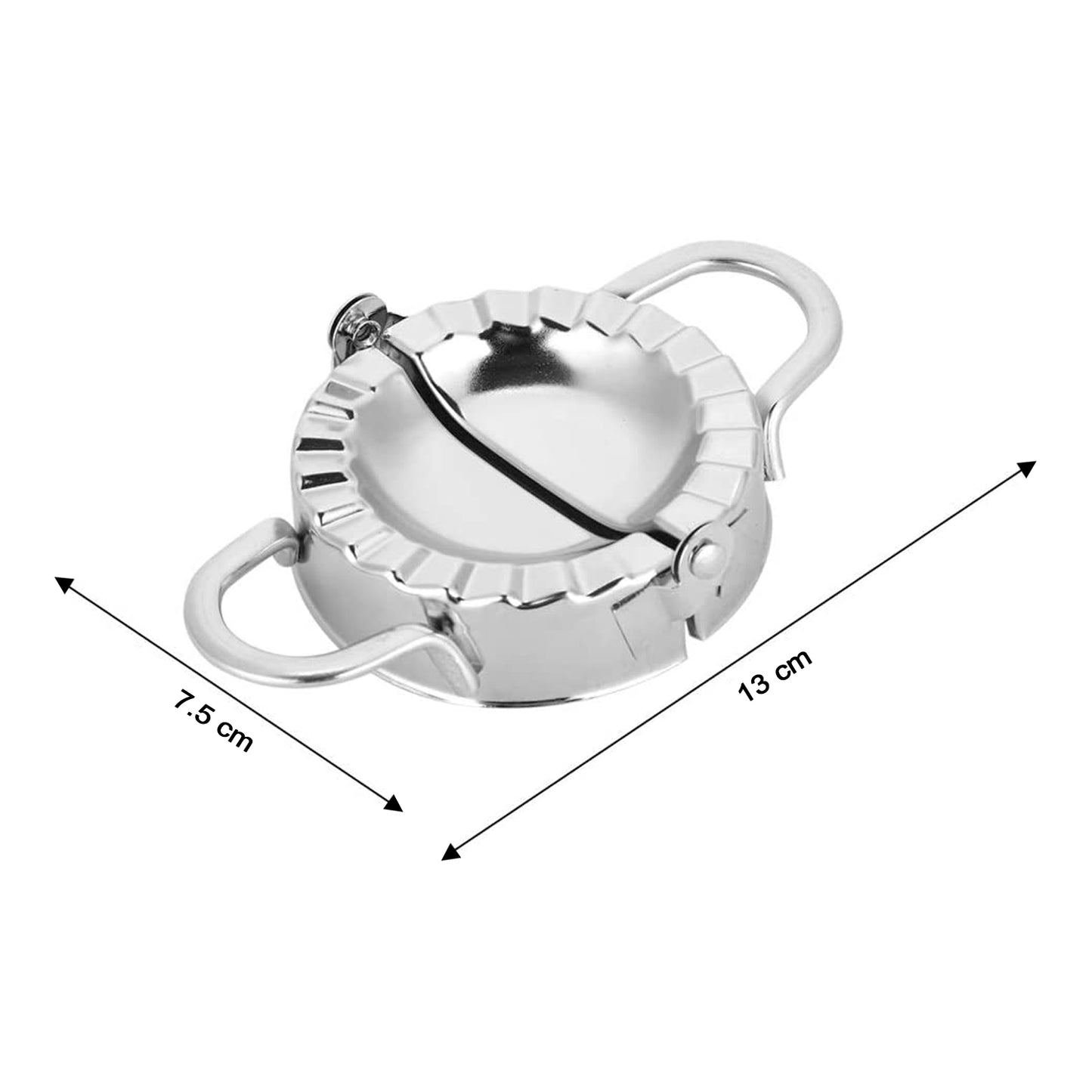 2219 Stainless Steel Dumpling Maker | Dough Cutter & Pie Mold Tool