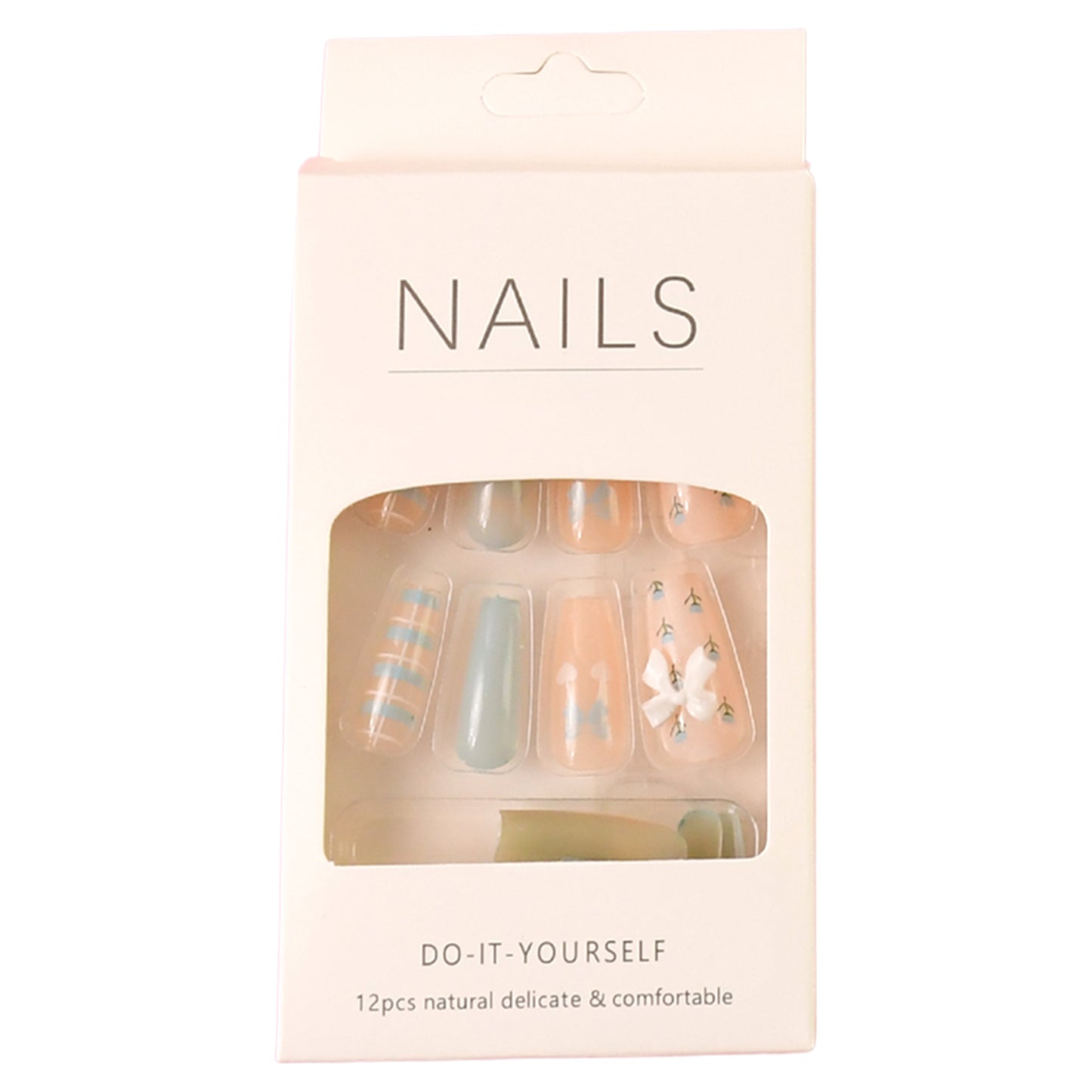 Press-On Artificial Nails Set(12Pcs)