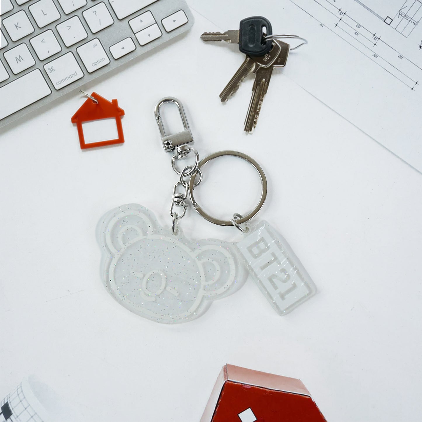 Acrylic & Metal Keychain