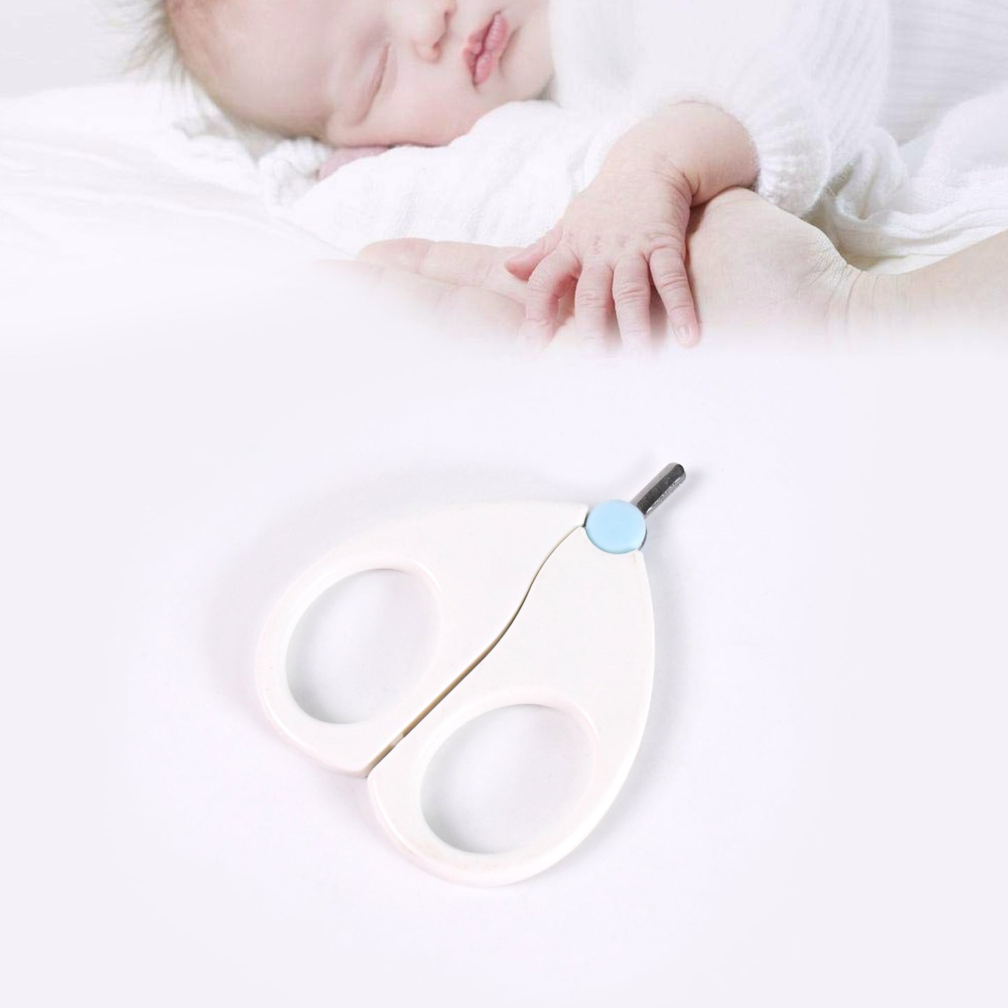 Baby Safety Nail Cutter Scissors with Circular Head