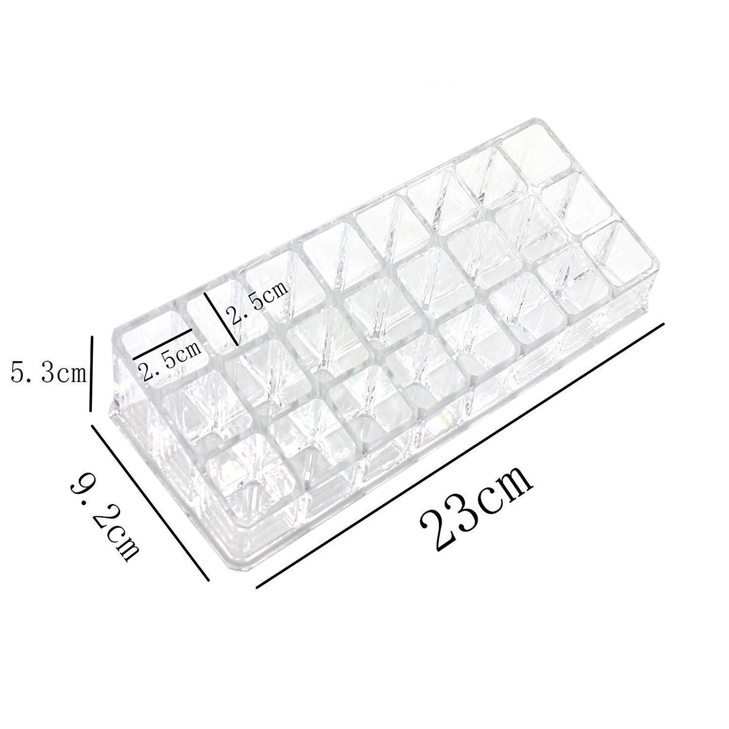 6093 Acrylic Multi-Purpose Lipstick & Cosmetics Stand – 24 Sections