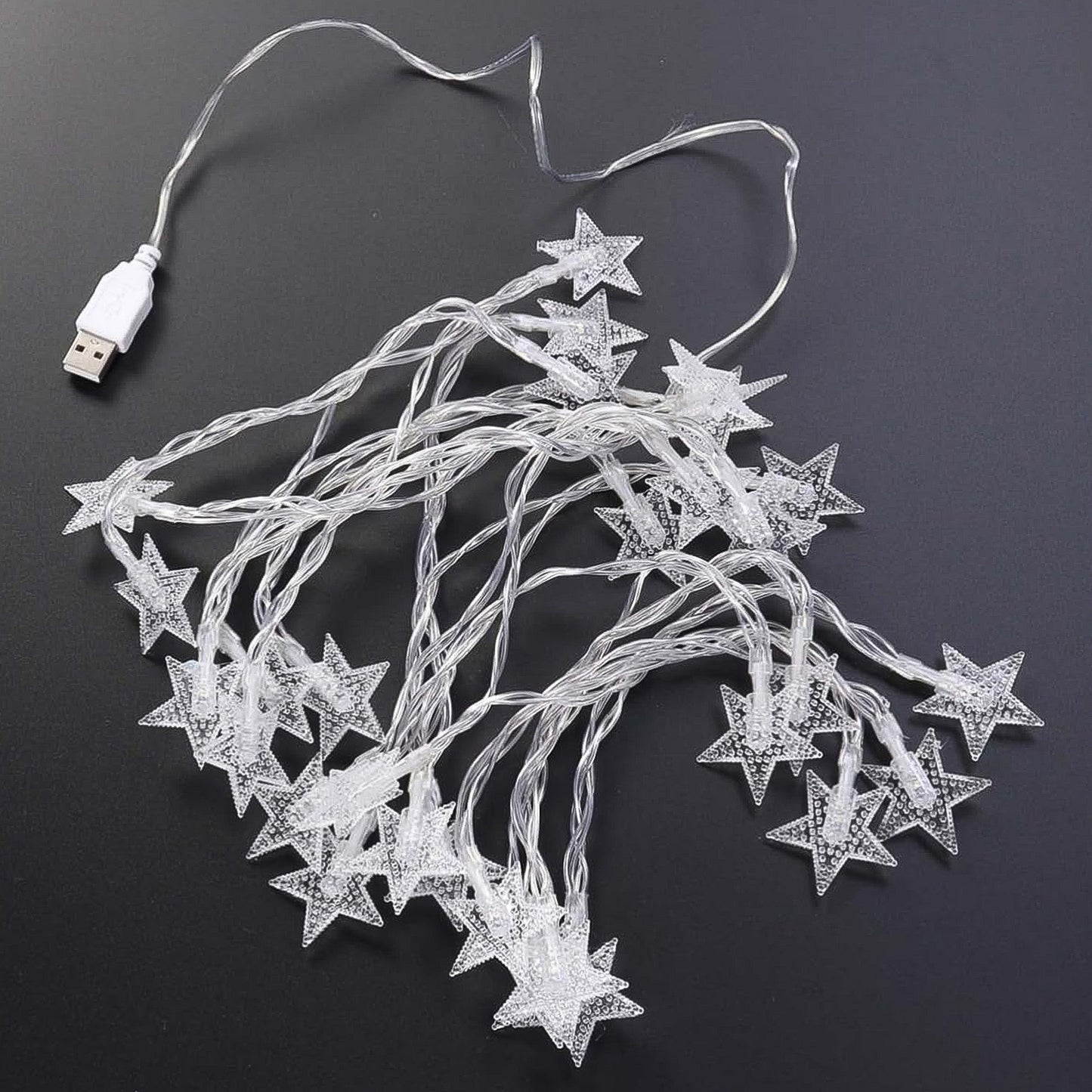 USB 20 LED Star String Lights