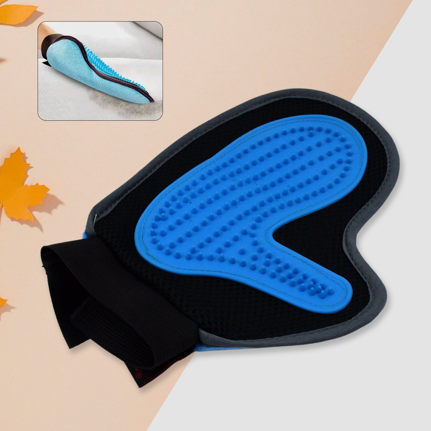 Pet Grooming Glove – Deshedding Brush & Hair Remover Mitt (1 Pc)