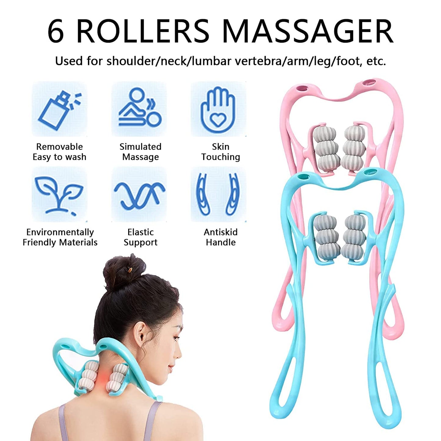 Neck & Shoulder Massager (Portable, 13.5x7.08 in)