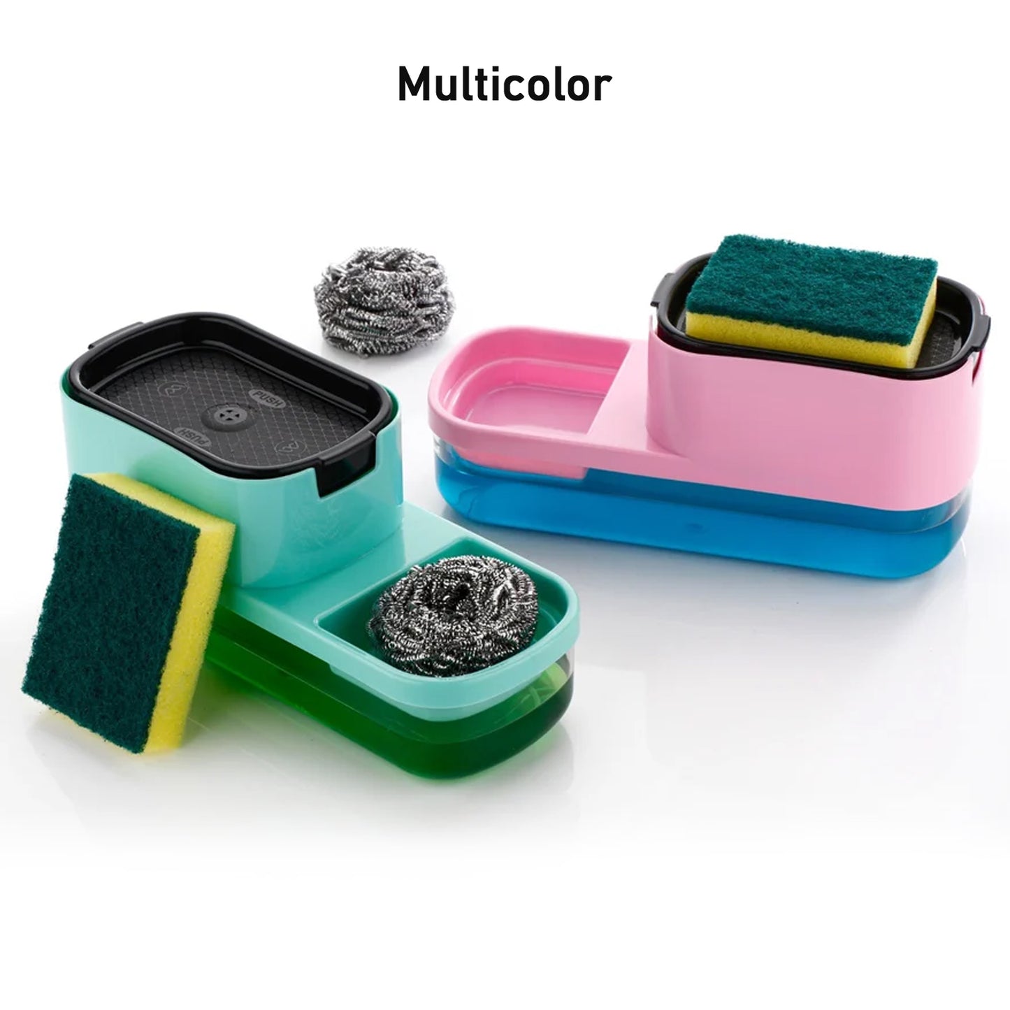 2-in-1 Soap Dispenser with Sponge Holder (450 ML)