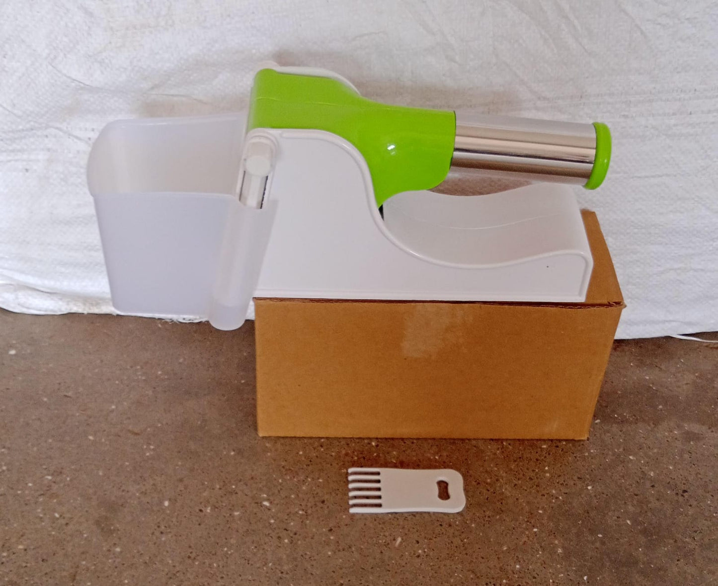 114 Plastic Potato Chipser | French Fry & Chips Cutter with Container