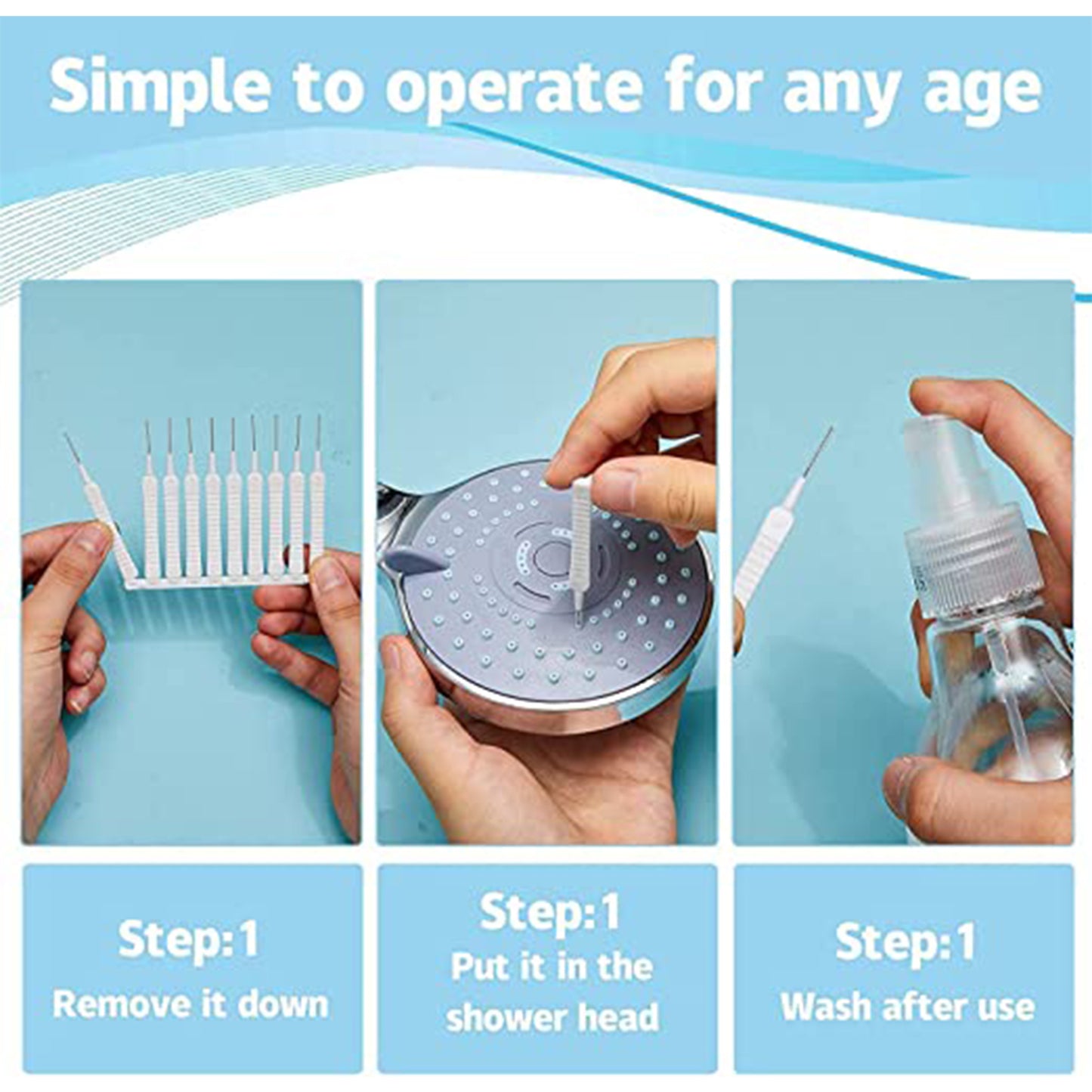 4985 10pcs Shower Nozzle Cleaning Brush