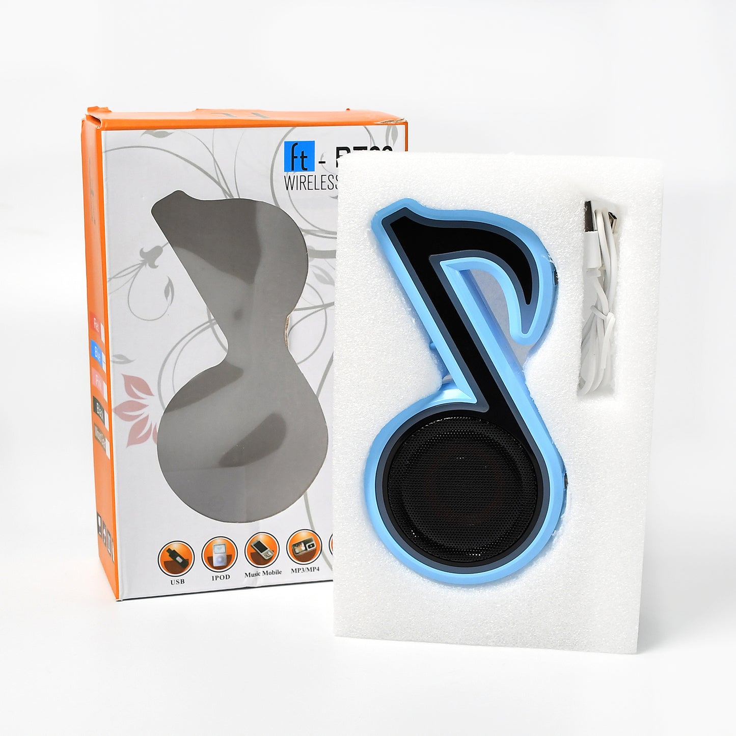 6068 Mini Music Note LED Bluetooth Speaker