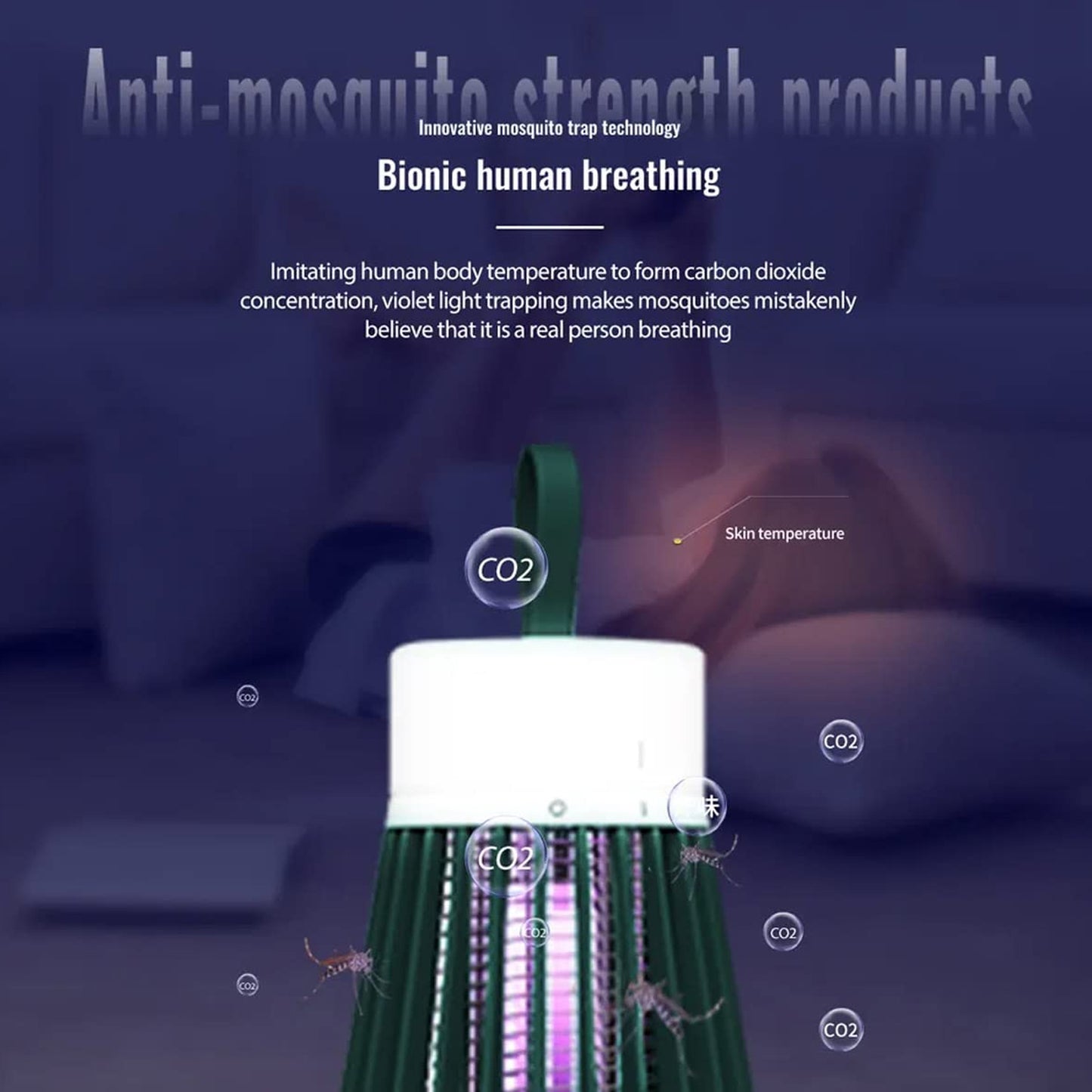 6402Mosquito Killer USB Powered Bug Zapper Lamp