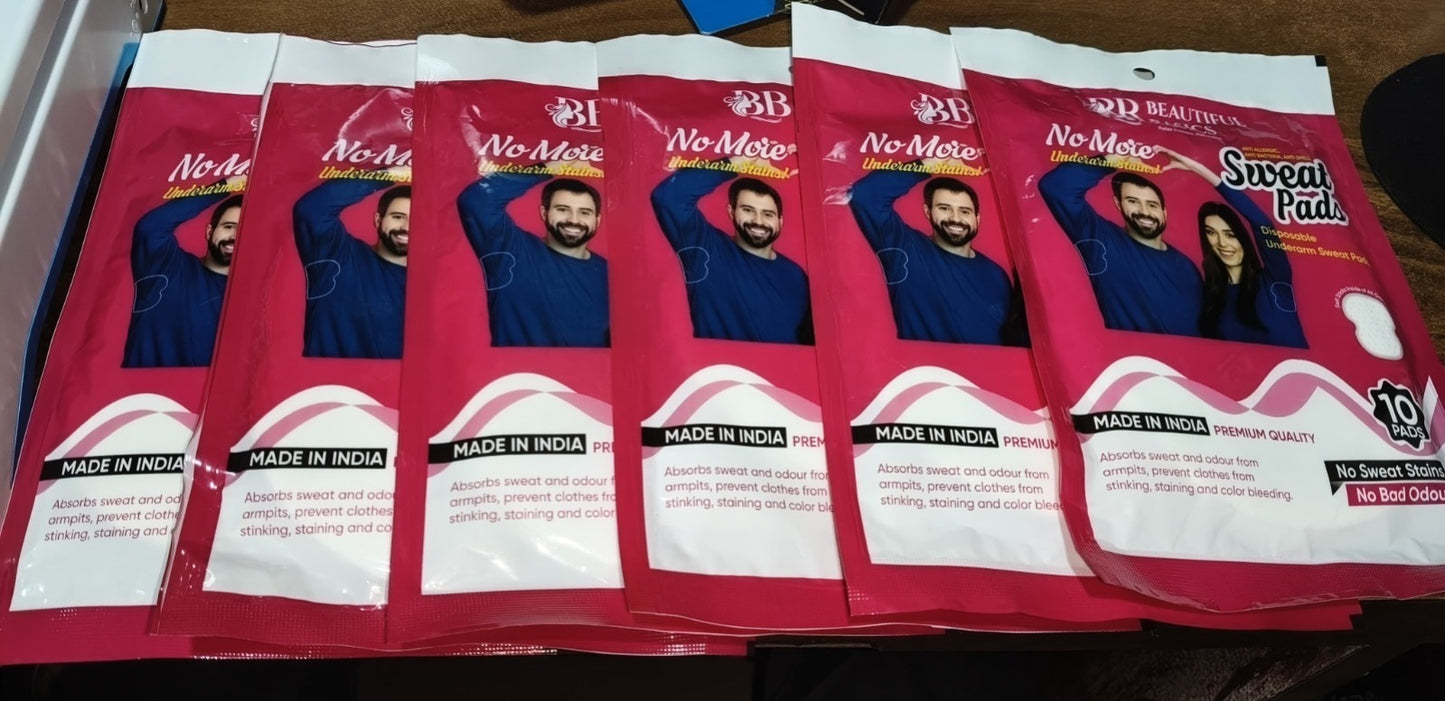 Underarm Disposable Sweat Pads (Pkts 6x 60 Pcs Set)