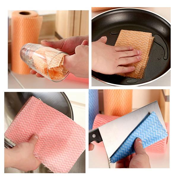 1601 Non-Woven Disposable Cleaning Cloth Roll – Multi-Purpose Wipes
