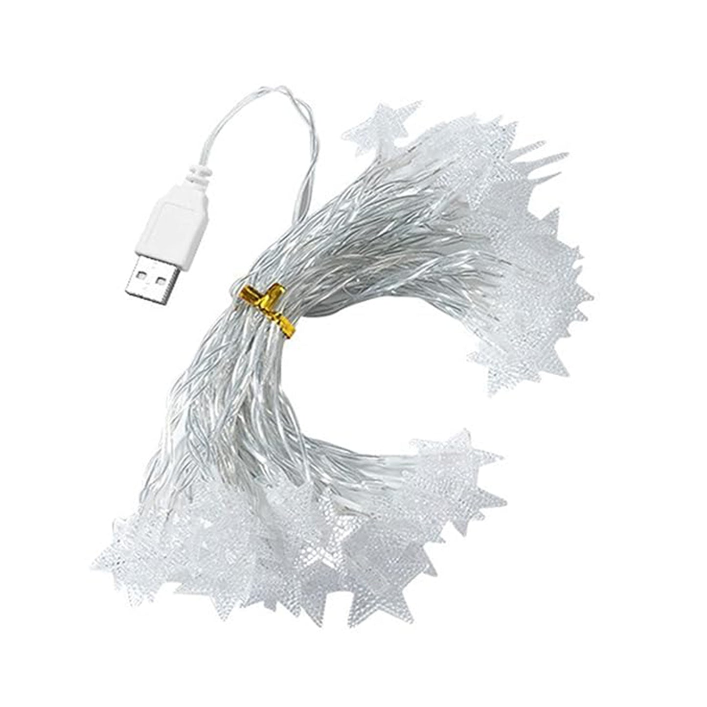 USB 20 LED Star String Lights