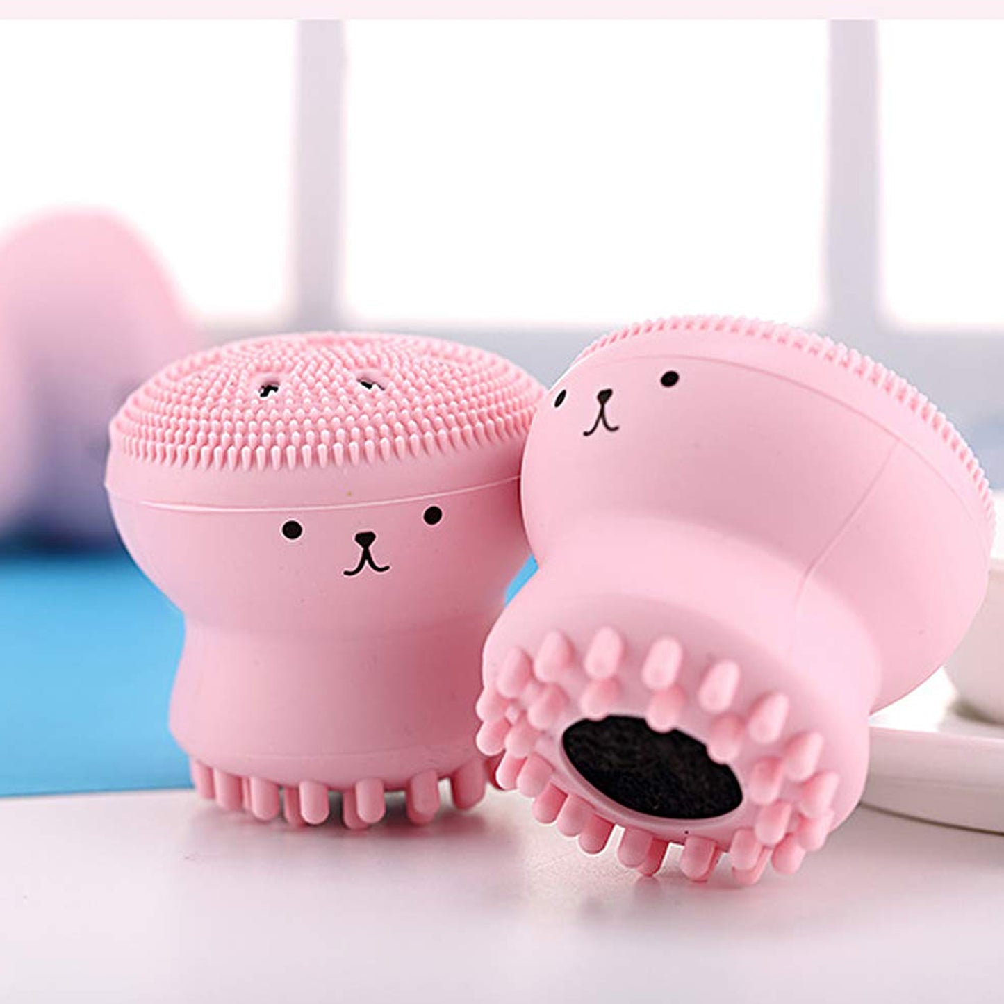 1671 Octopus Silicone Facial Cleansing Brush & Massager (1 Pc )