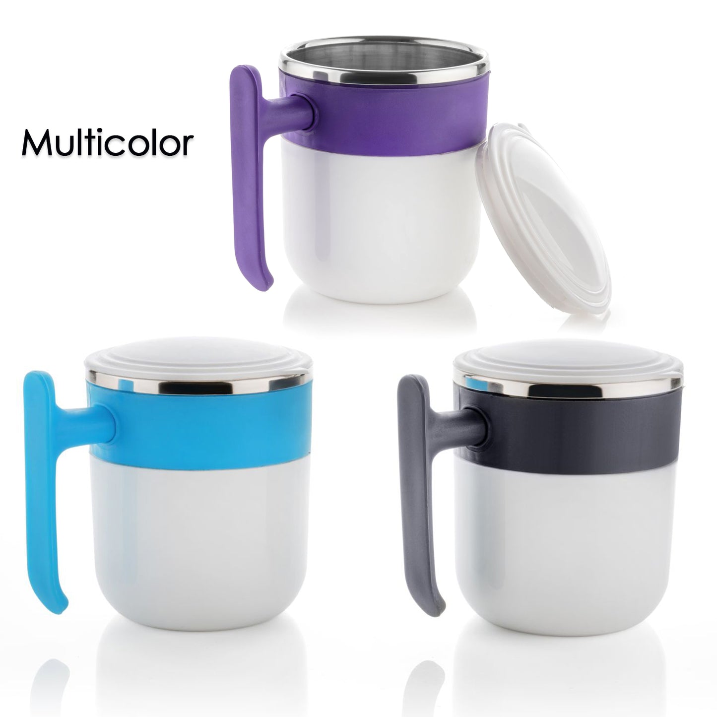 5767 Stainless Steel Insulated Coffee & Tea Mug with Lid & Handle (1 Pc)