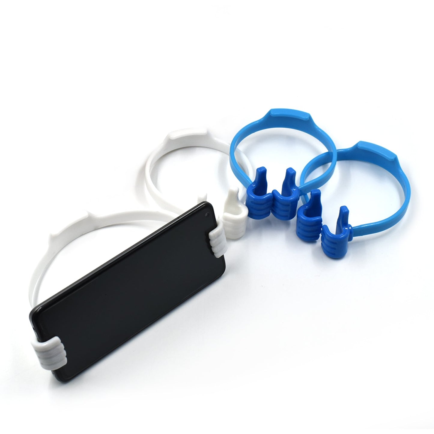 6132 Hand Shape Mobile Stand – 4 Pc Set (Plastic, Lightweight & Portable)