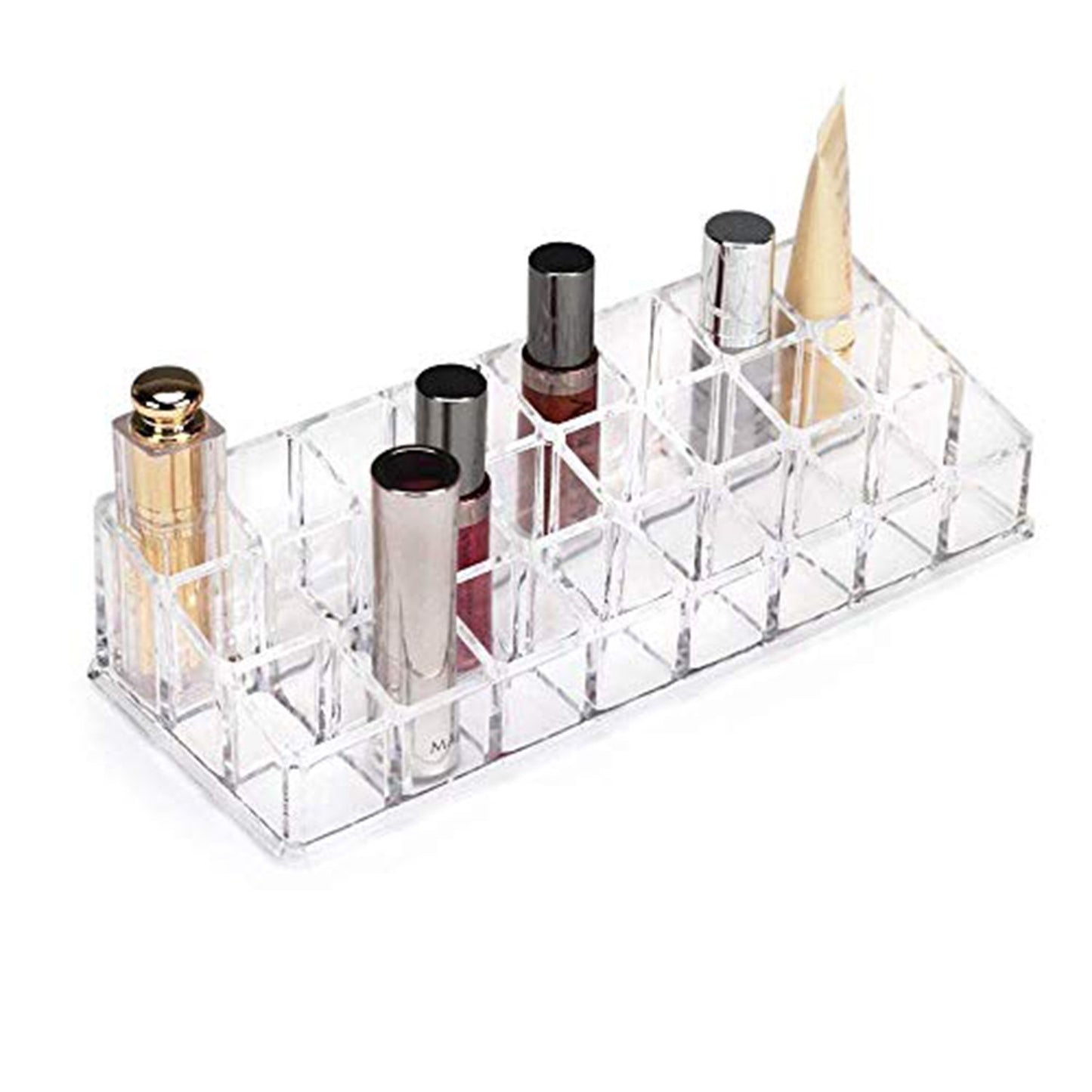 6093 Acrylic Multi-Purpose Lipstick & Cosmetics Stand – 24 Sections
