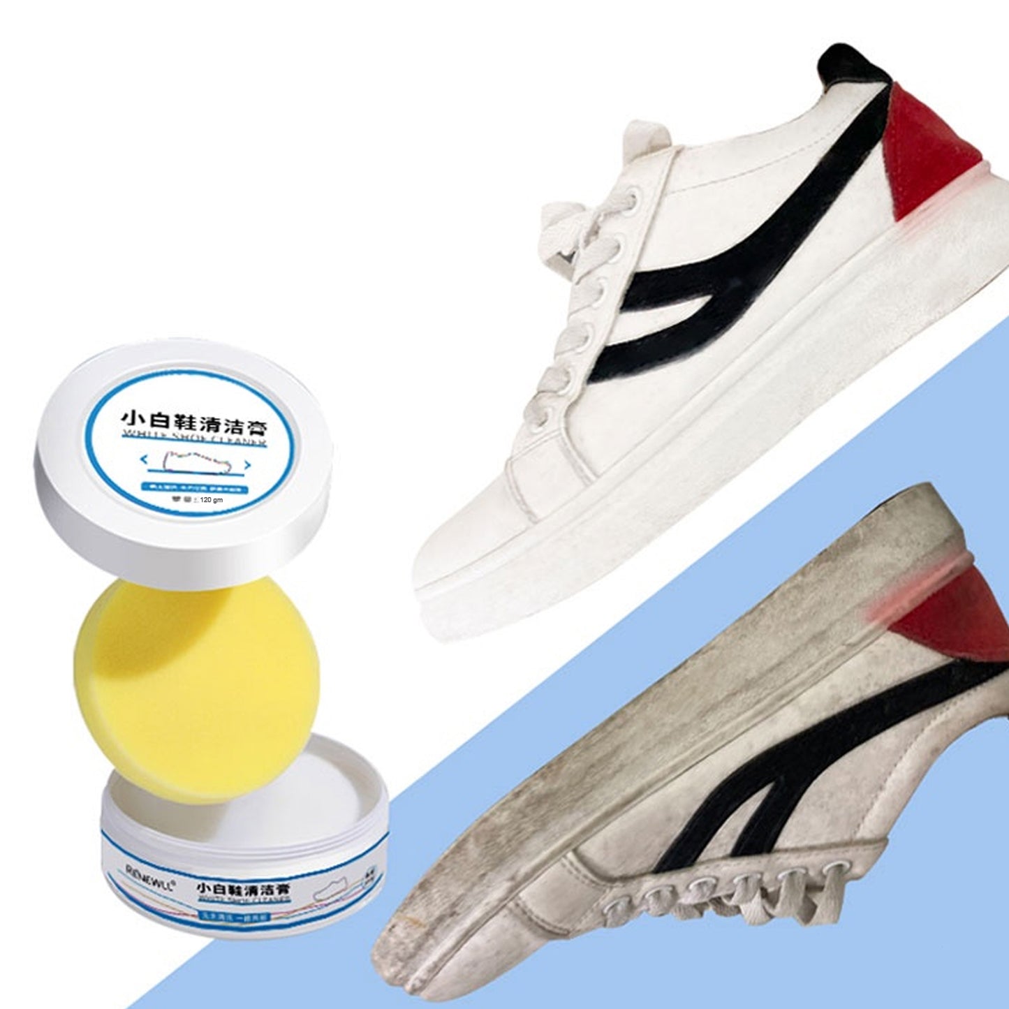 17828 Shoe Cleaning & Stain Remover Cream (120 Gm