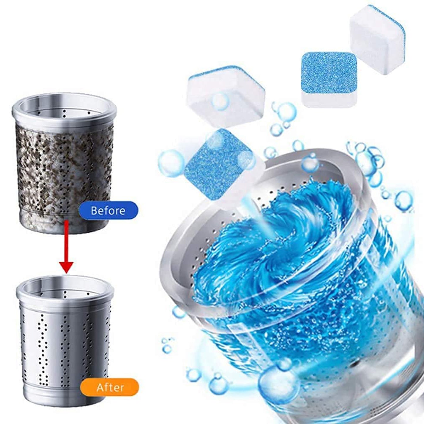 6245 Washing Machine Effervescent Cleaning Tablets – 5 Pc
