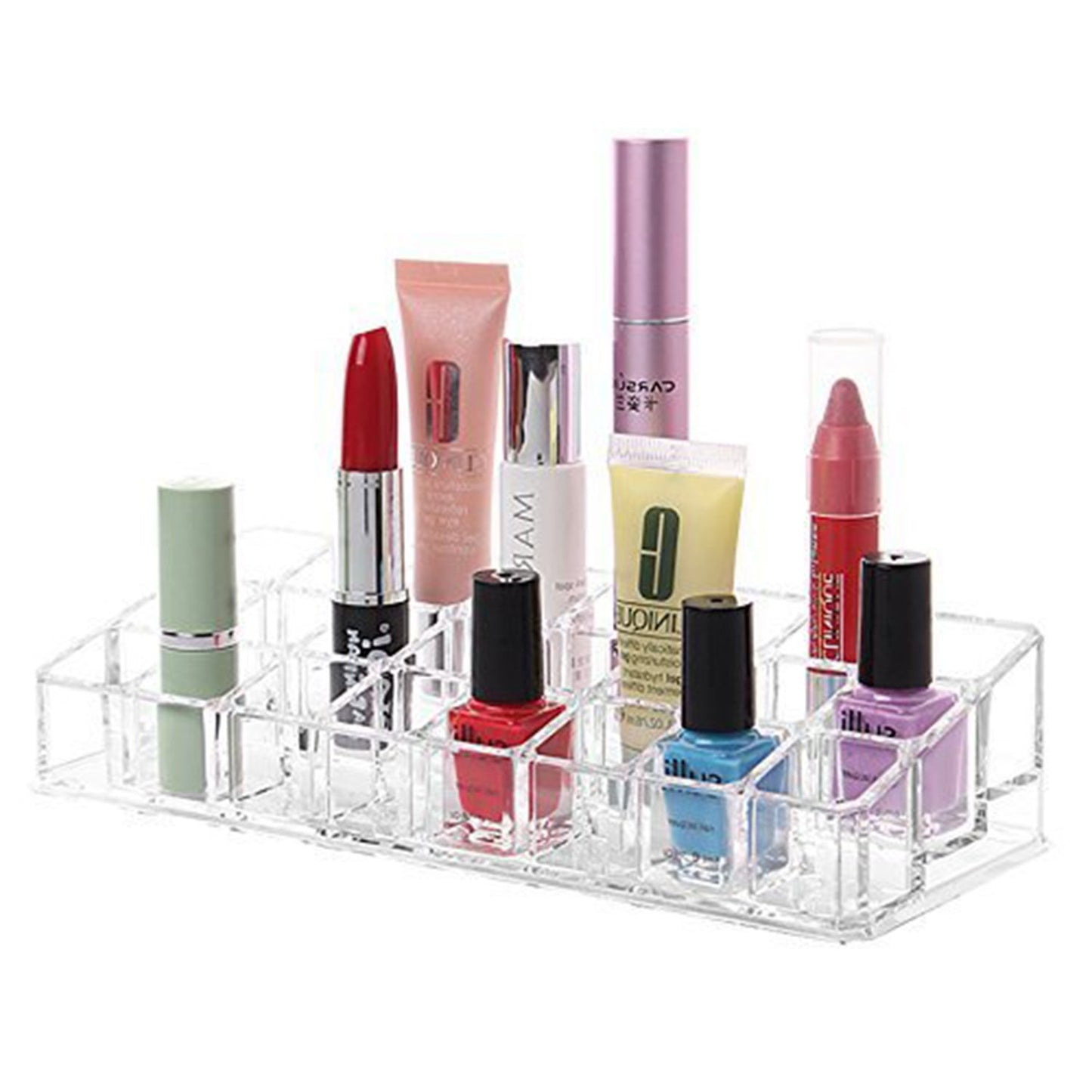 6093 Acrylic Multi-Purpose Lipstick & Cosmetics Stand – 24 Sections