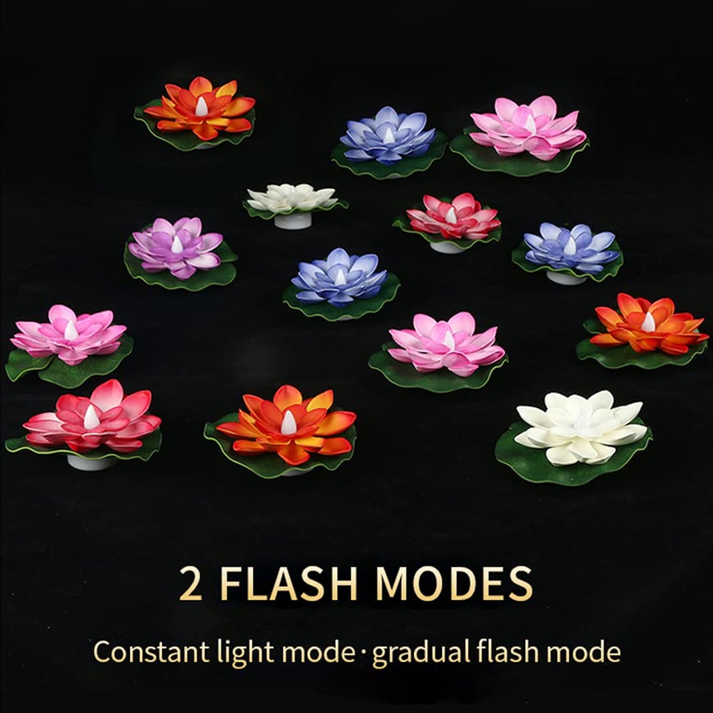 Floating Lotus LED Candles – Pack of 6