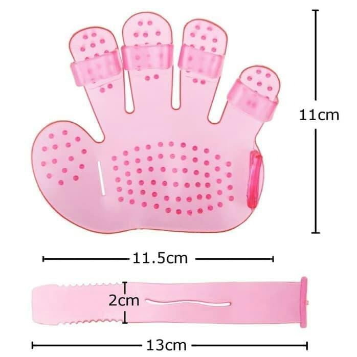 172 Rubber Pet Grooming Glove Brush – Bath & Massage Tool