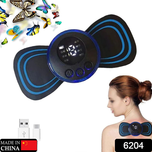 6204Portable USB Neck Massager – Mini EMS Lymphatic Massager
