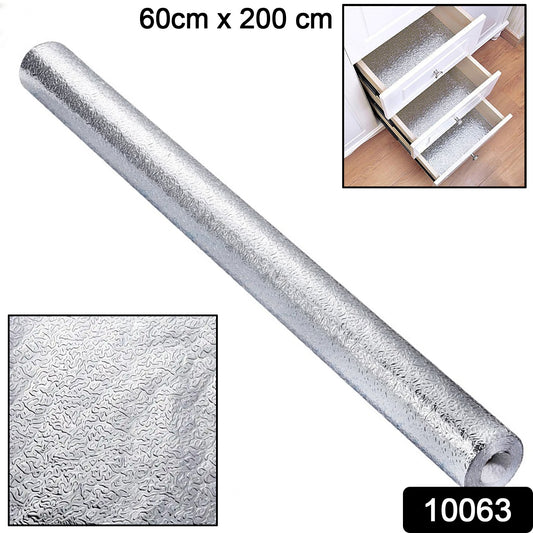 Self-Adhesive Kitchen Backsplash Wallpaper – Aluminum Foil (60×200 Cm)