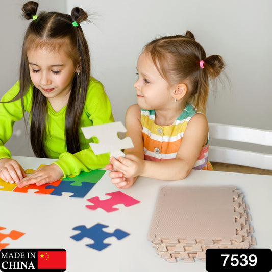 7539 Kids Soft Foam Puzzle Play Mats | Interlocking Floor Tiles (Set of 4, 63×63 cm)