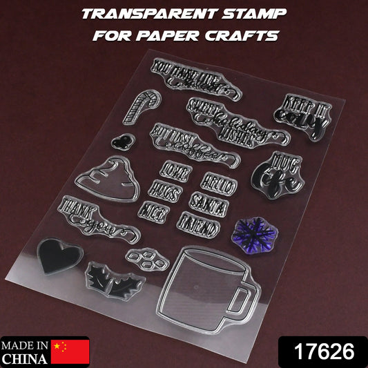 Rubber Stamp | DIY Transparent Craft Stamp (1 Set / Mix Design)