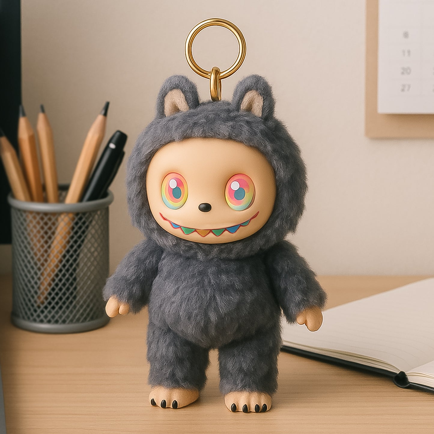 Cartoon Keychain with Hook – Lububu Doll 1 Pc