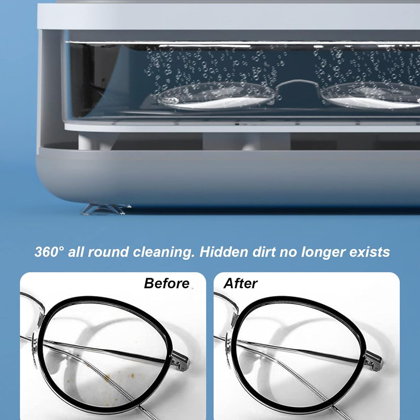 12670 Ultrasonic Jewellery & Multi-Use Cleaner Machine (Battery Not Included)