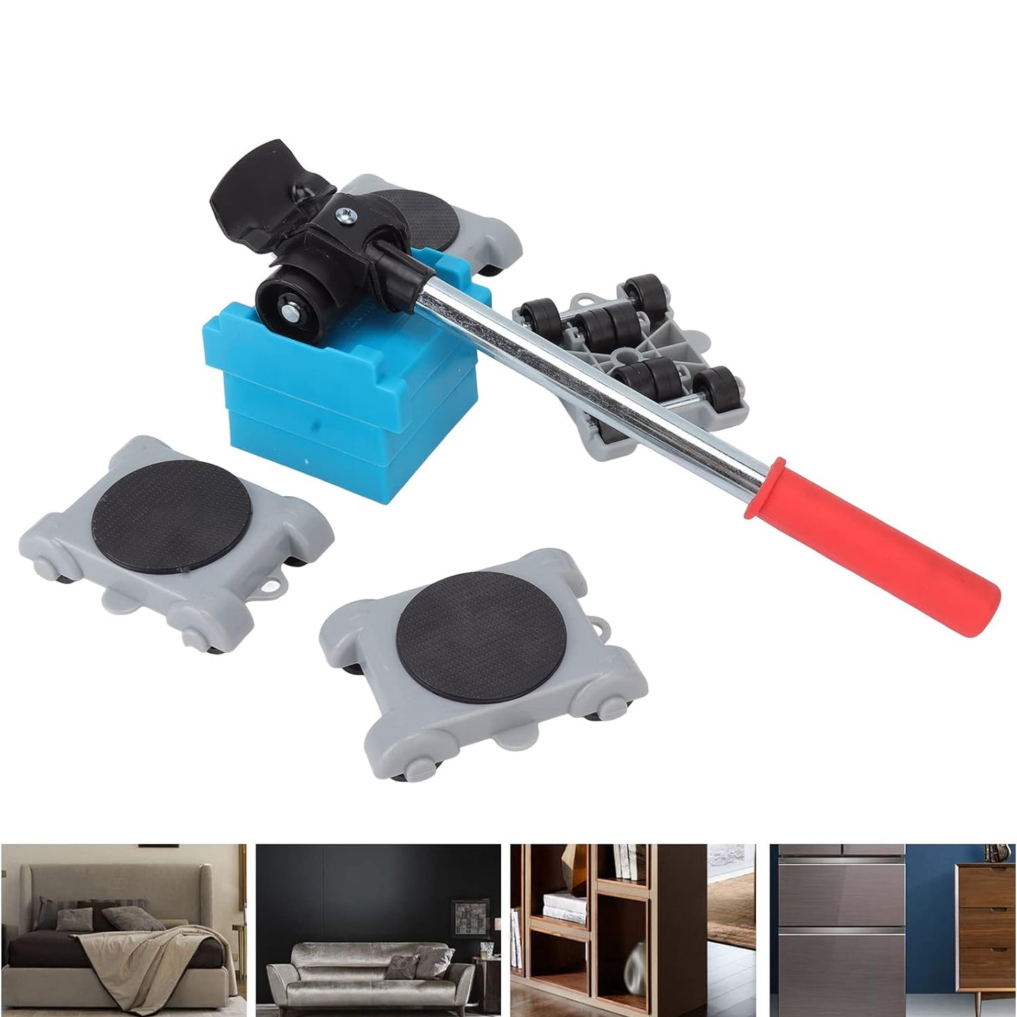 Furniture Lifter & Movers Tool Set – 8 Pc